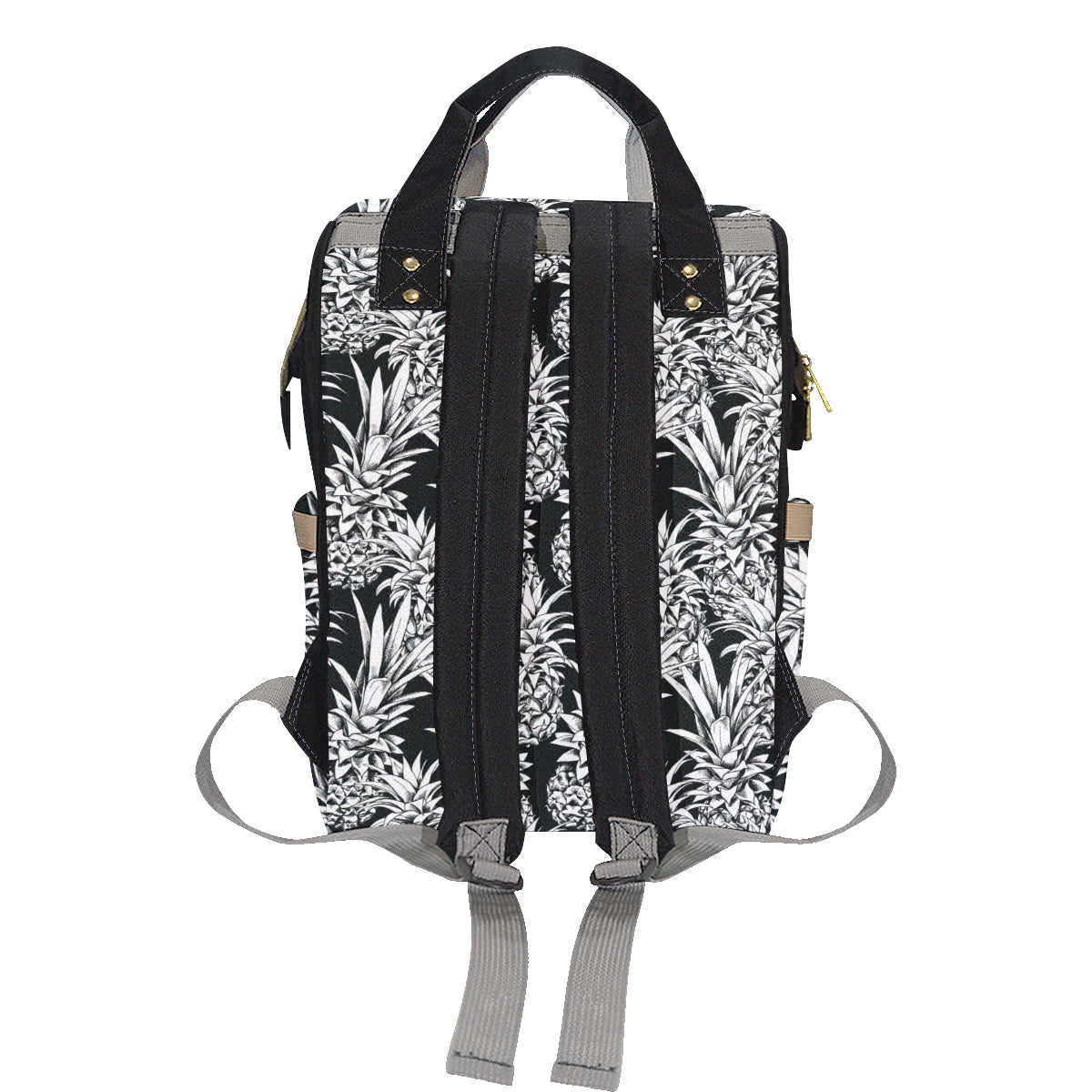 Pineapple Pattern Print Design PP08 Diaper Bag Backpack