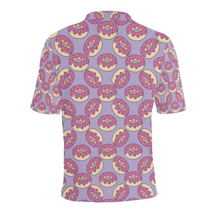 Donut Pattern Print Design DN015 Men Polo Shirt