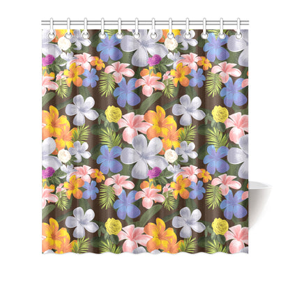 Plumeria Pattern Print Design PM03 Shower Curtain