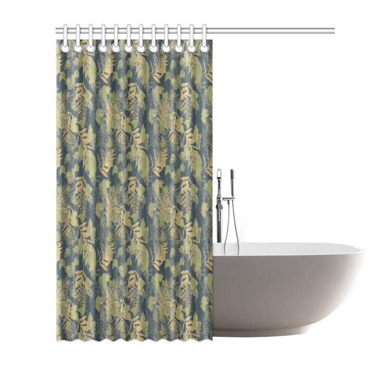 Camouflage Tropical Pattern Print Design 04 Shower Curtain