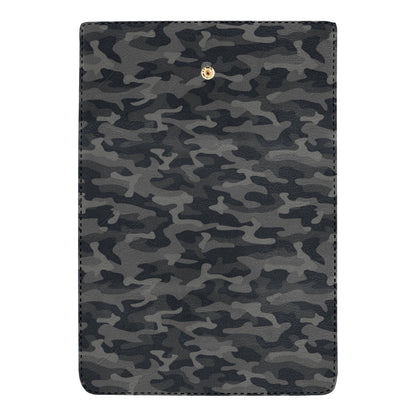 Camo Black Pattern Print Design 02 Women's Trifold Wallet