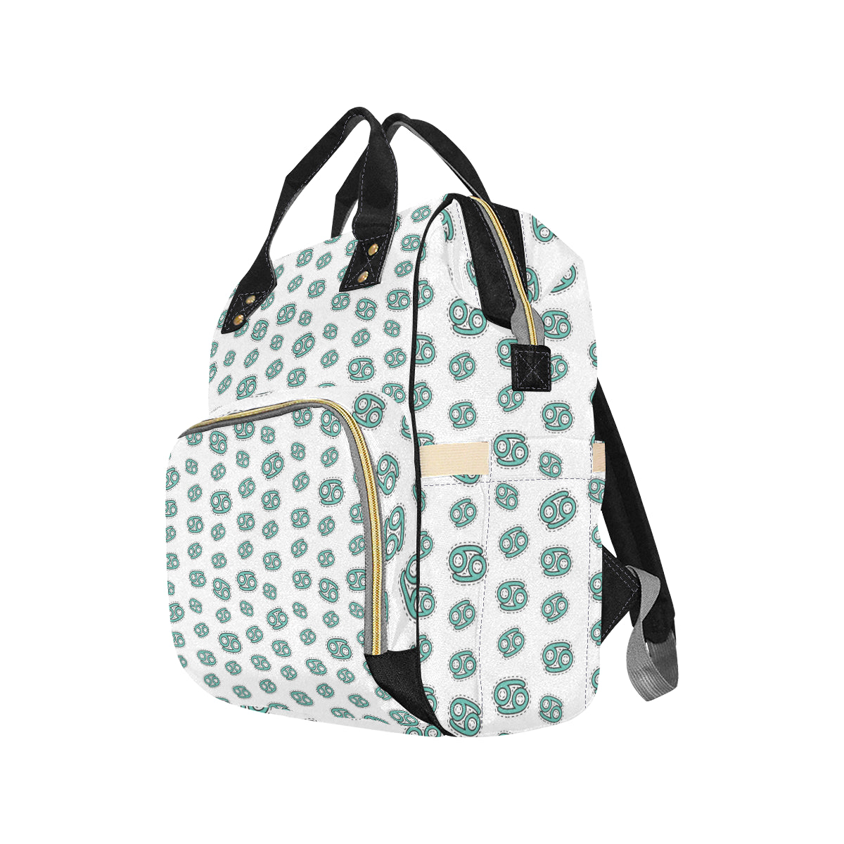 Cancer Zodiac Pattern Print Design 04 Diaper Bag Backpack