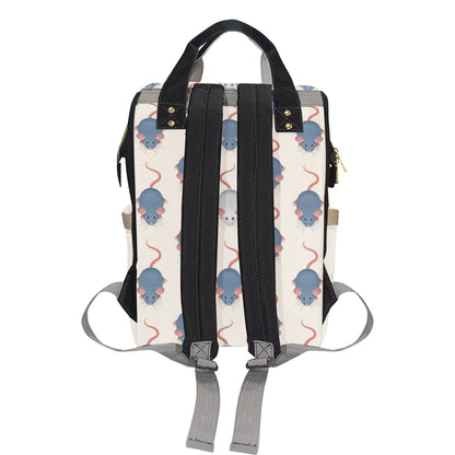 Rat Pattern Print Design 03 Diaper Bag Backpack