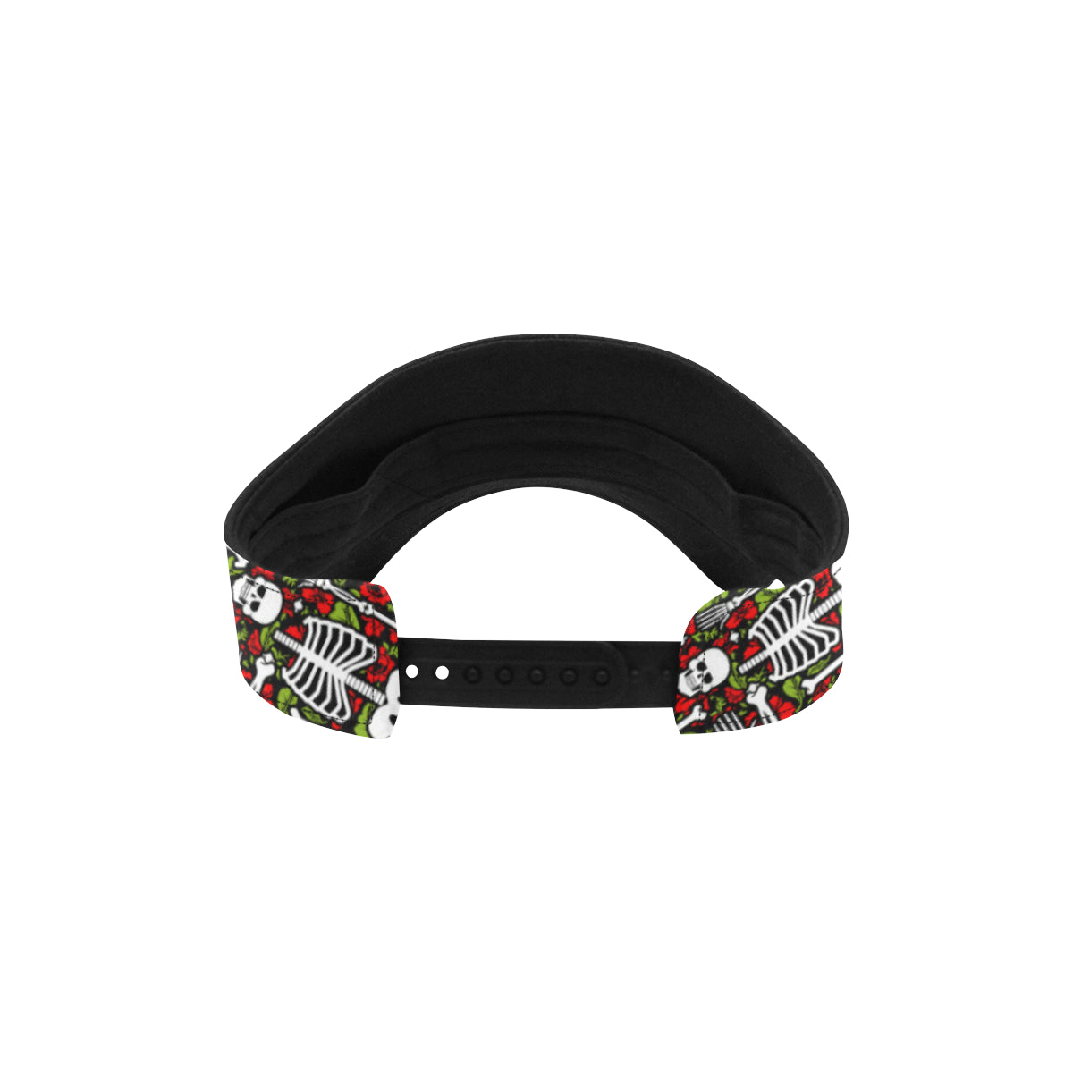 Skeleton Pattern Print Unisex Sun Visor