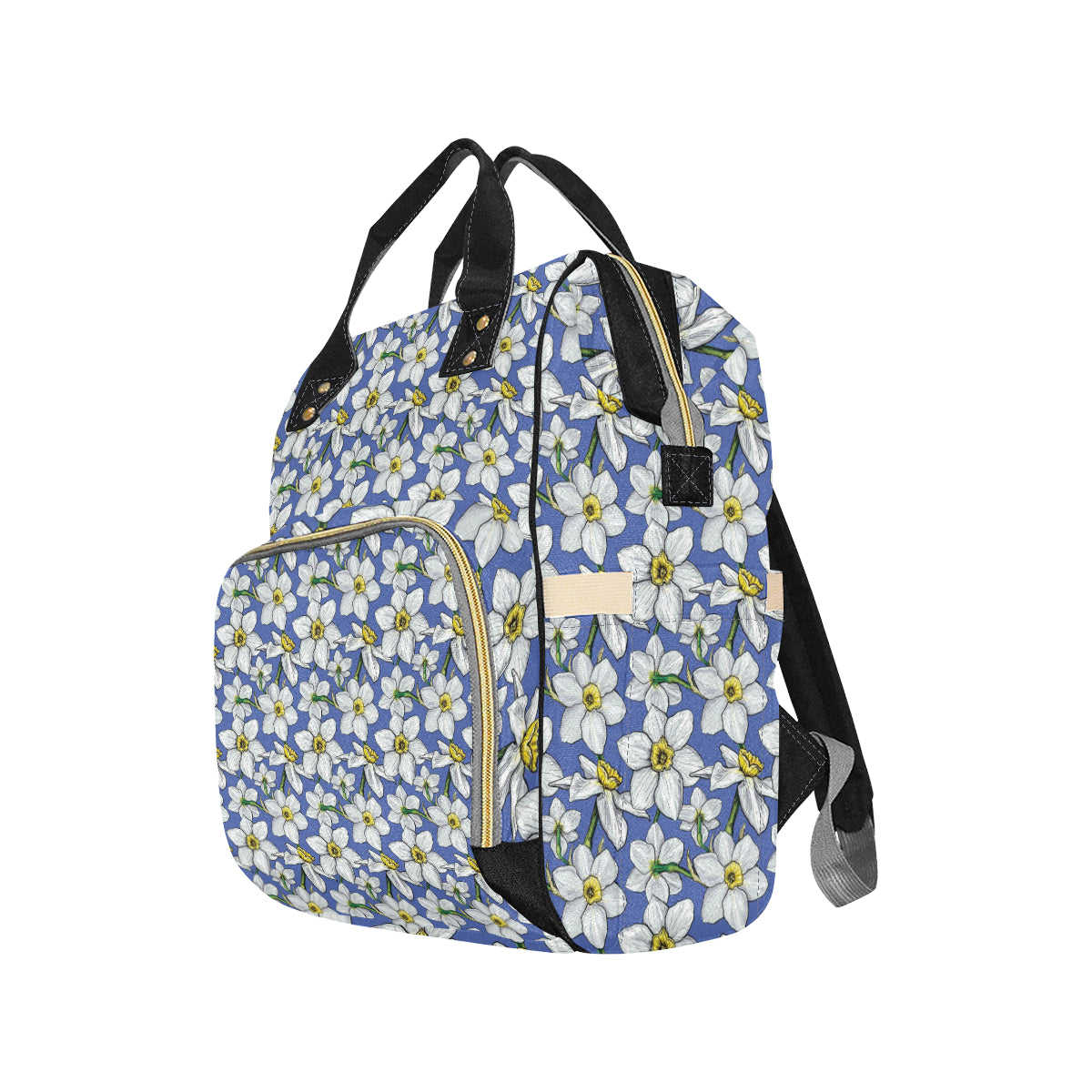 Daffodils Pattern Print Design DF08 Diaper Bag Backpack