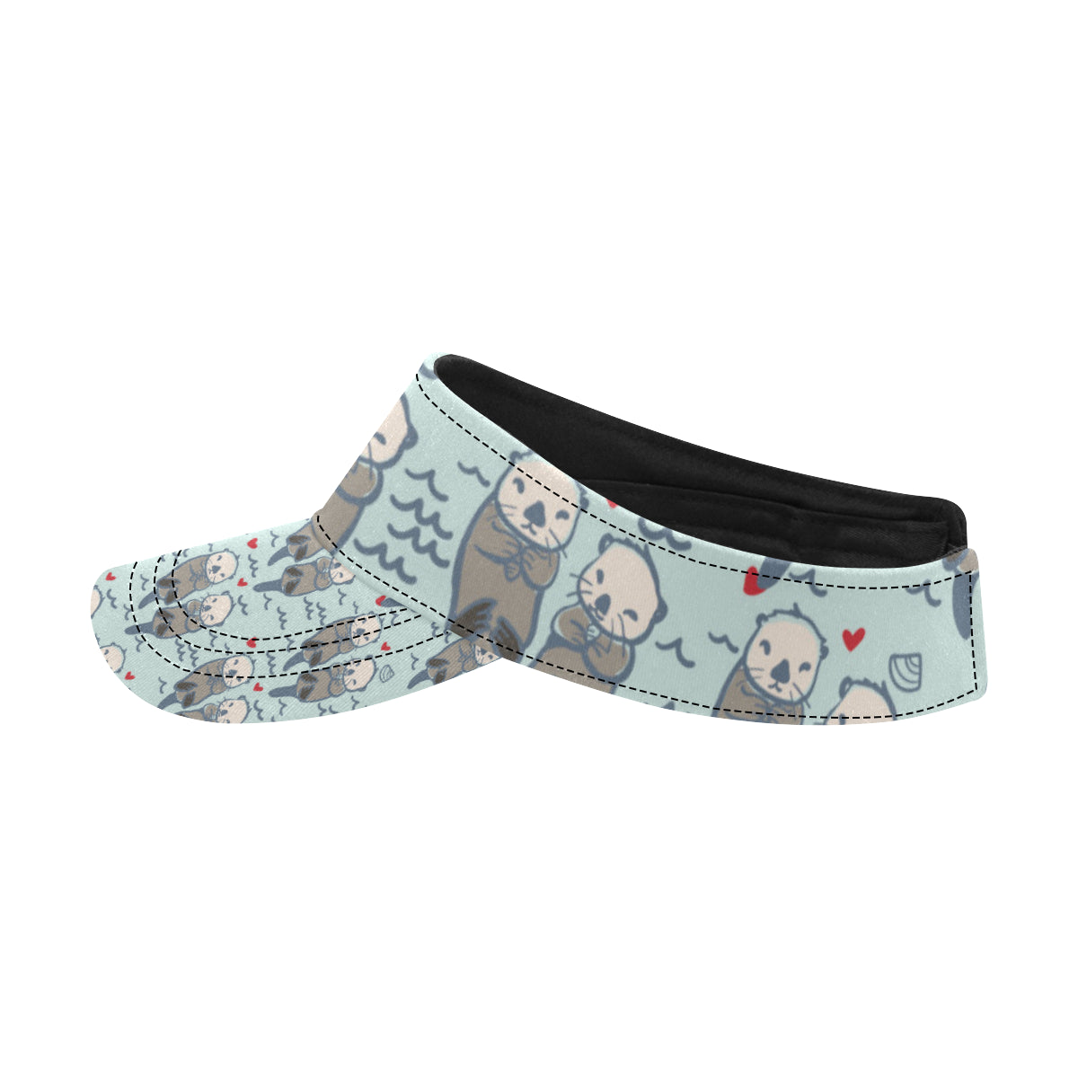 Sea Otter Pattern Print Design 03 Unisex Sun Visor