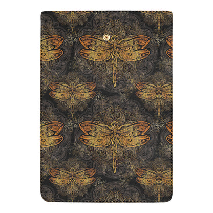 Gold Dragonfly Mandala Women's Trifold Wallet