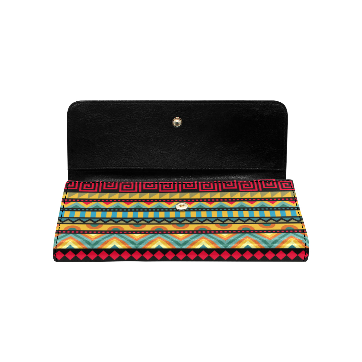 African Pattern Print Design 03 Women's Trifold Wallet