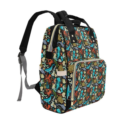 Underwater Animal Print Design LKS301 Diaper Bag Backpack