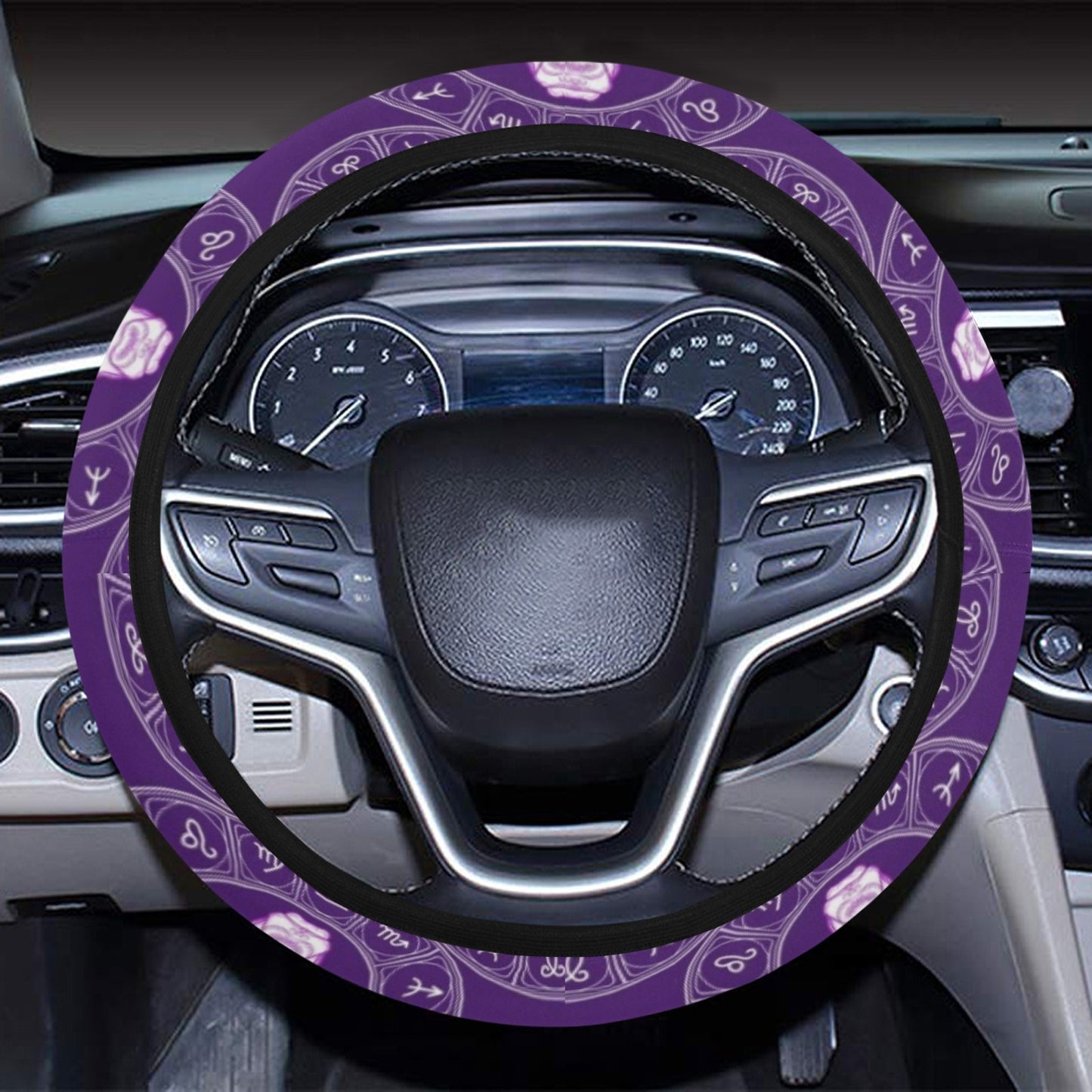 Taurus Print Design LKS303 Steering Wheel Cover with Elastic Edge