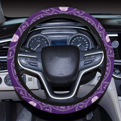 Taurus Print Design LKS303 Steering Wheel Cover with Elastic Edge