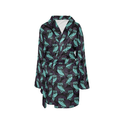 Tribal Pattern Print Design LKS3010 Women's Fleece Robe