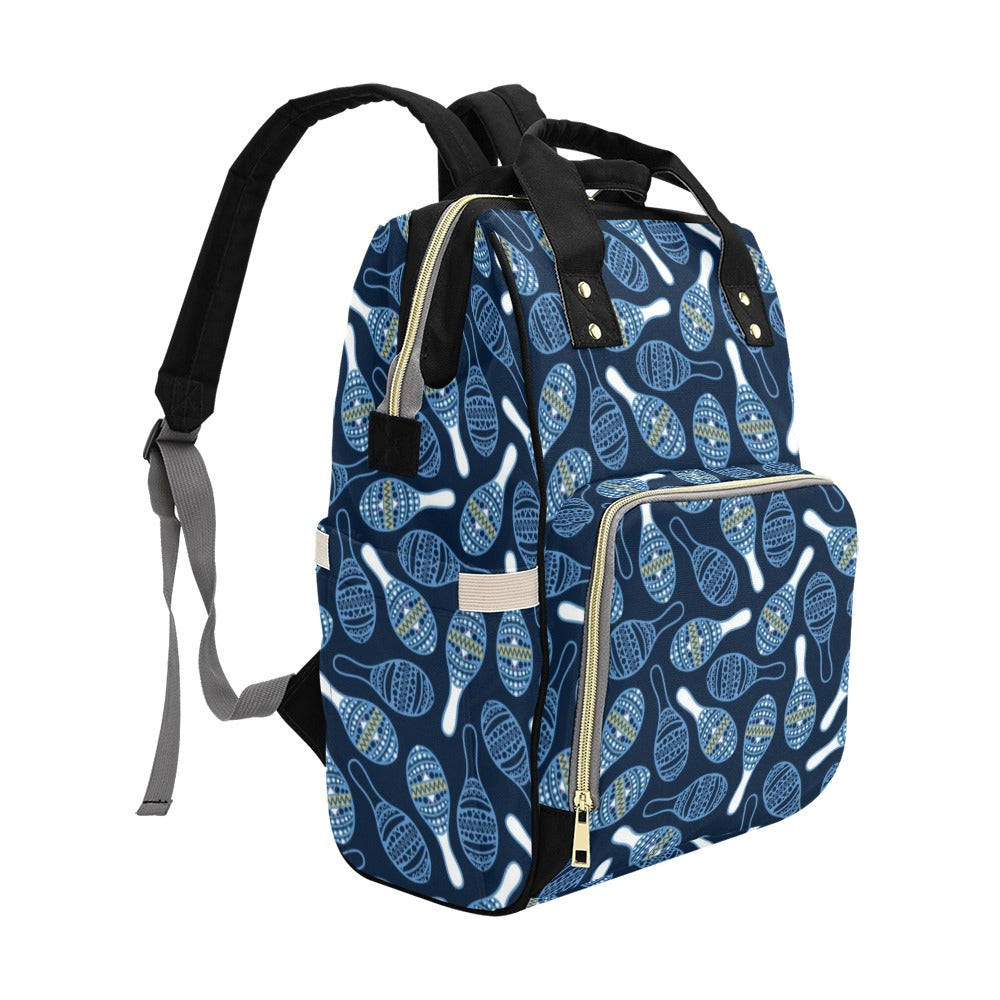 Maracas Print Design LKS401 Diaper Bag Backpack