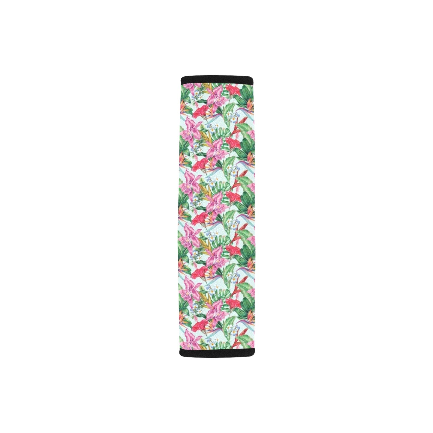 Tropical Flower Print Design LKS304 Car Seat Belt Cover