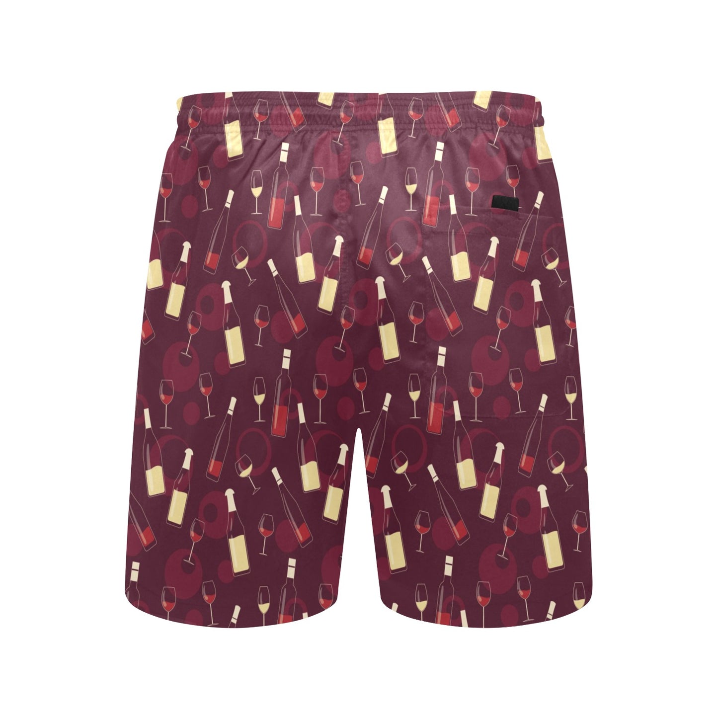 Wine Themed Print Design LKS302 Men's Swim Trunks Beach Shorts