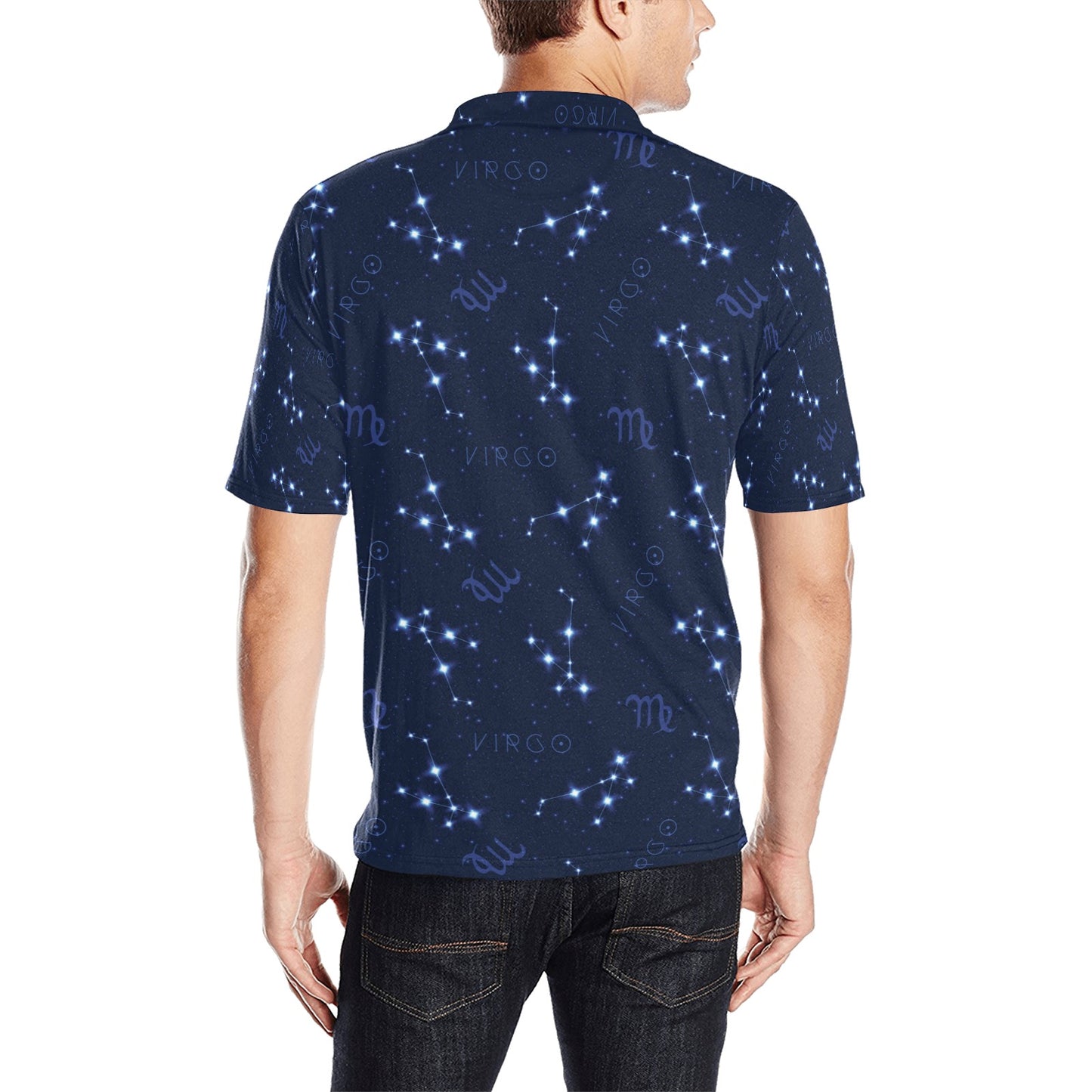 Virgo Print Design LKS303 Men Polo Shirt