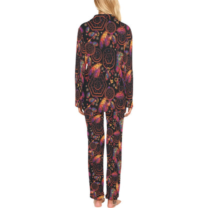 Dream catcher native american Women's Long Pajama Set