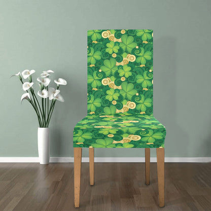 Shamrock Print Design LKS301 Dining Chair Slipcover