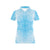 Geometric Blue Pattern Print Design 01 Women's Polo Shirt