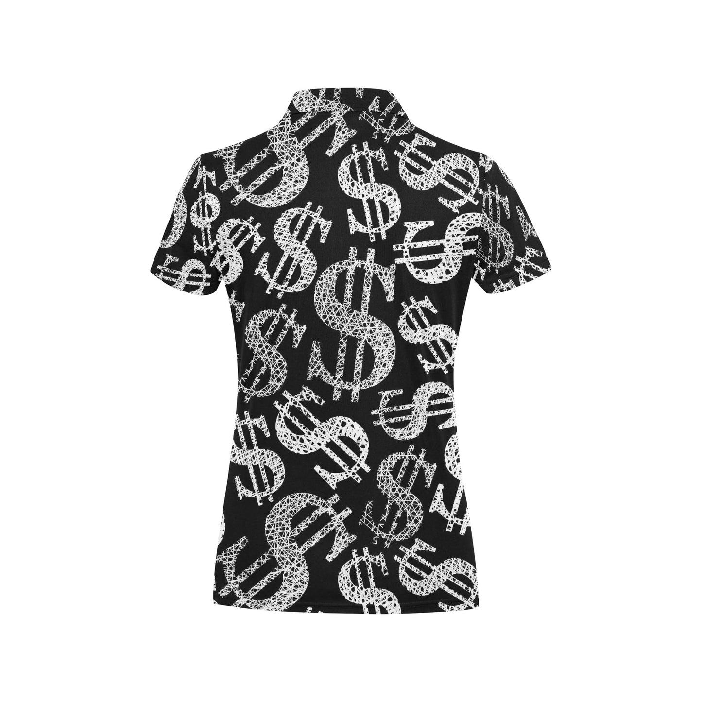 Money Pattern Print Design 02 Women's Polo Shirt