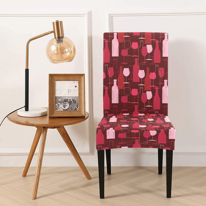 Wine Print Design LKS304 Dining Chair Slipcover