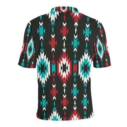 Native Pattern Print Design A08 Men Polo Shirt
