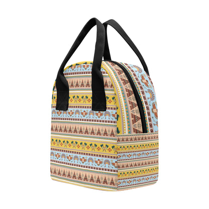Native American Pattern Design Print Insulated Lunch Bag