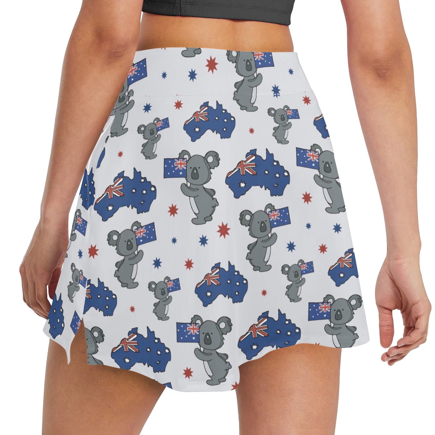 Koala Australia Day Themed Design 17" Golf & Pickleball Skort with Pockets