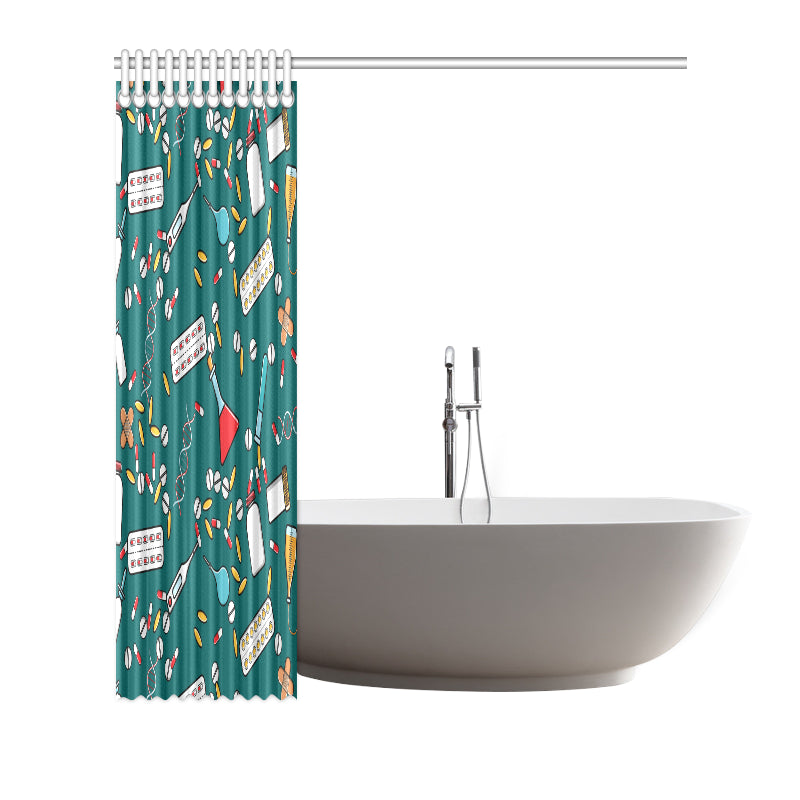 Nurse Pattern Print Design A05 Shower Curtain