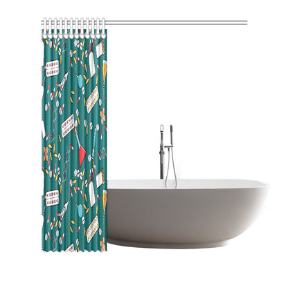 Nurse Pattern Print Design A05 Shower Curtain