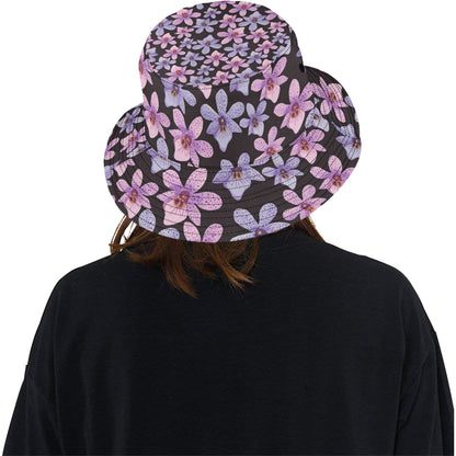 Orchid Pattern Print Design OR08 Unisex Bucket Hat