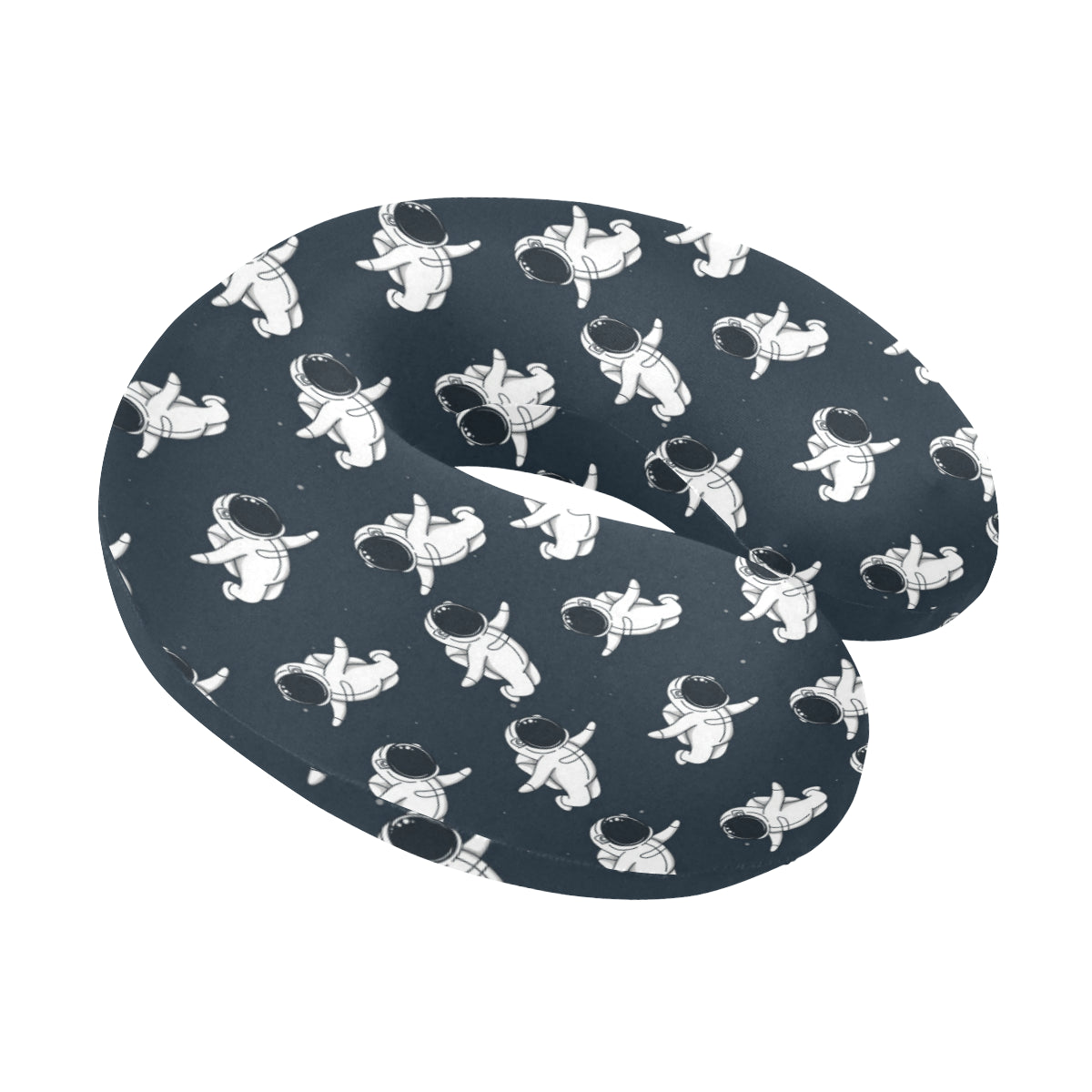 Astronaut Pattern Print Design 02 U-Shaped Travel Neck Pillow