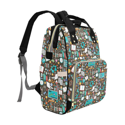 Science Print Design LKS303 Diaper Bag Backpack