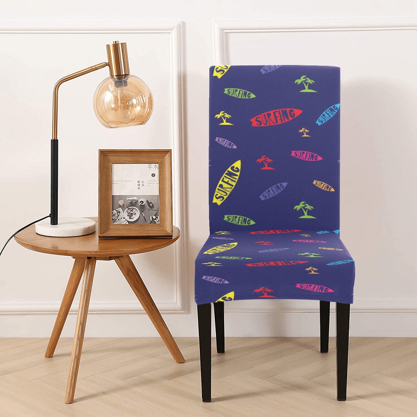 Surfboard Print Design LKS305 Dining Chair Slipcover