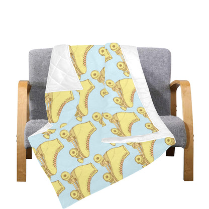 Roller skate Pattern Print Design A03 Premium Quilt