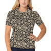 Brocade Pattern Print Design 03 Women's Polo Shirt