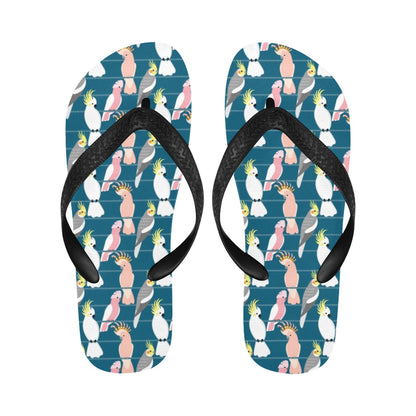 Cockatoo Print Design LKS401 Flip Flops