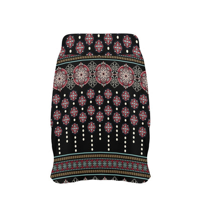 Ethnic Dot Style Print Pattern 17" Golf & Pickleball Skort with Pockets