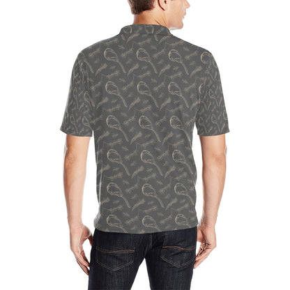 Steak Print Design LKS302 Men Polo Shirt