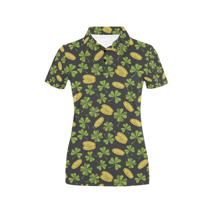 St Patricks Day Print Design LKS305 Women's Polo Shirt