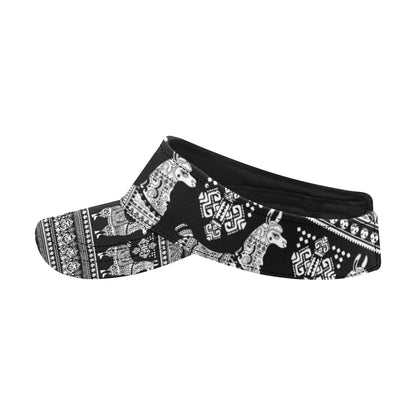 Llama Aztec Style Pattern Print Design 01 Unisex Sun Visor