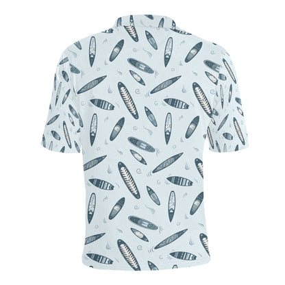 Surfboard Print Design LKS306 Men Polo Shirt