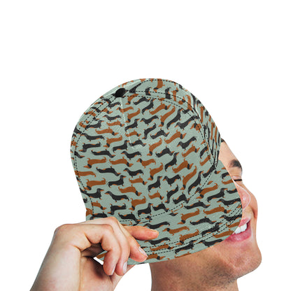 Dachshund Cute Print Pattern Snapback Cap
