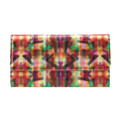 Tie Dye Print Design LKS301 Women's Trifold Wallet