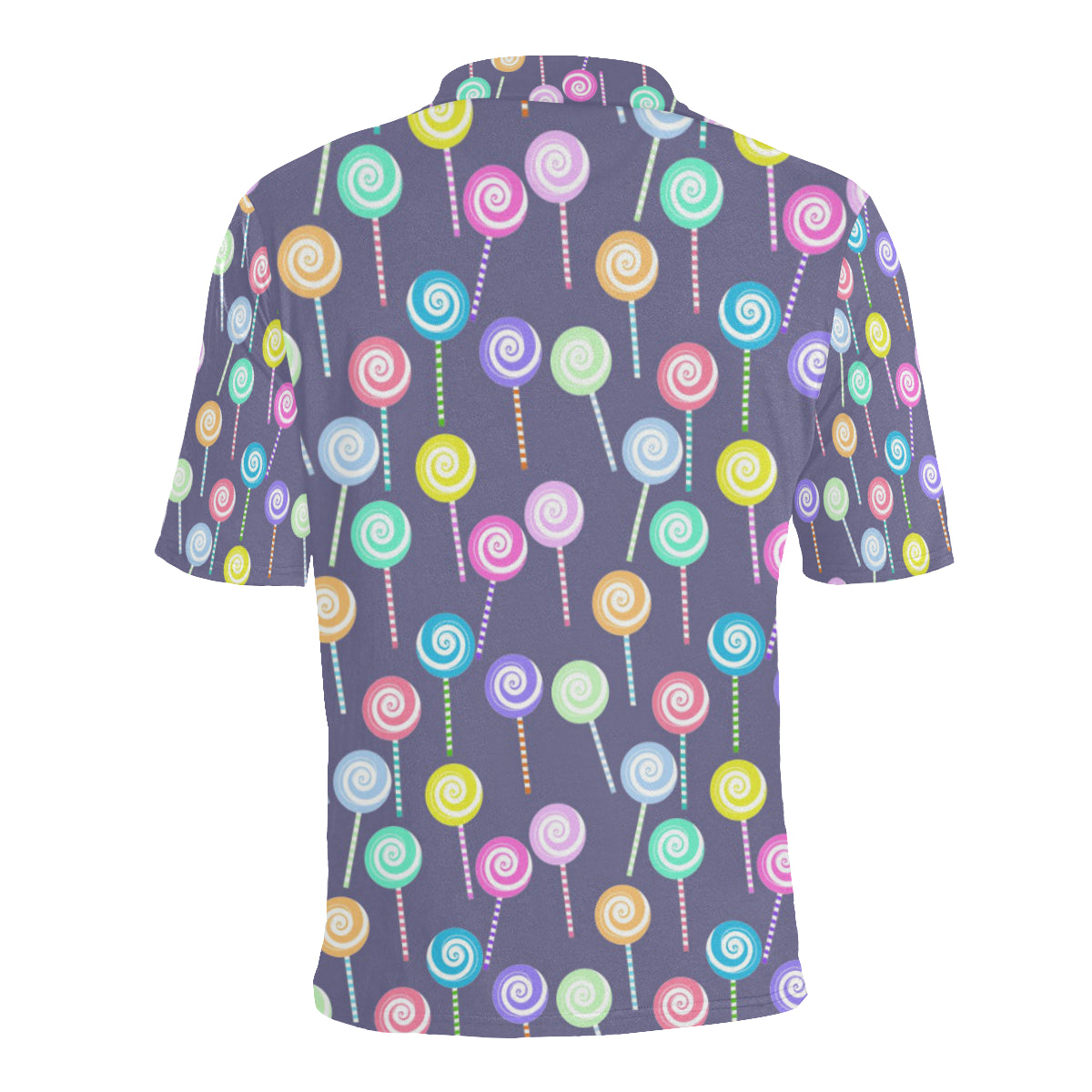 Lollipop Pattern Print Design LL03 Men Polo Shirt