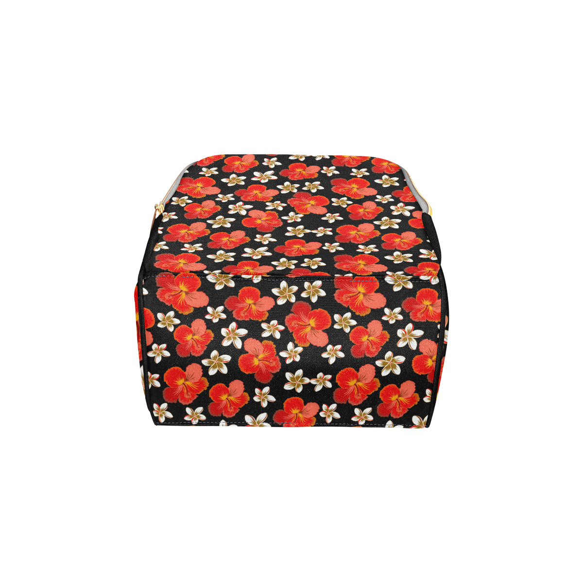 Red Hibiscus Pattern Print Design HB022 Diaper Bag Backpack