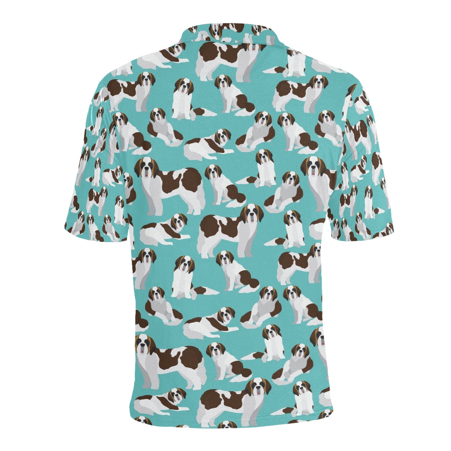 St Bernards Print Design LKS302 Men Polo Shirt