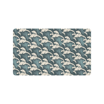 Wave Art Print Rubber Doormat
