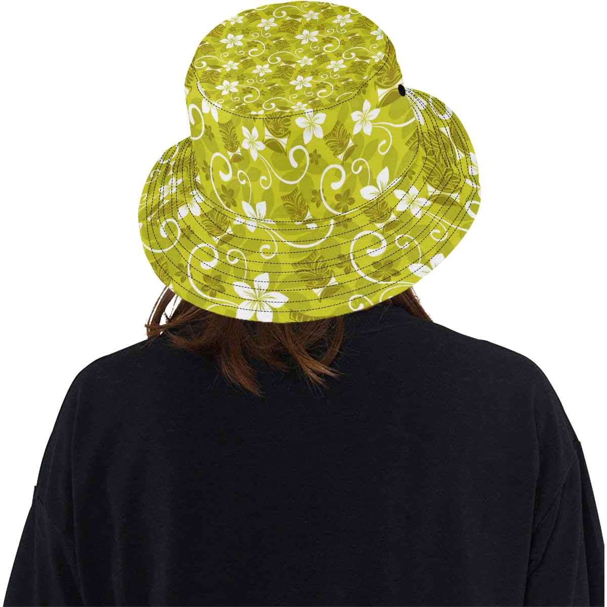 Hawaiian Themed Pattern Print Design H019 Unisex Bucket Hat