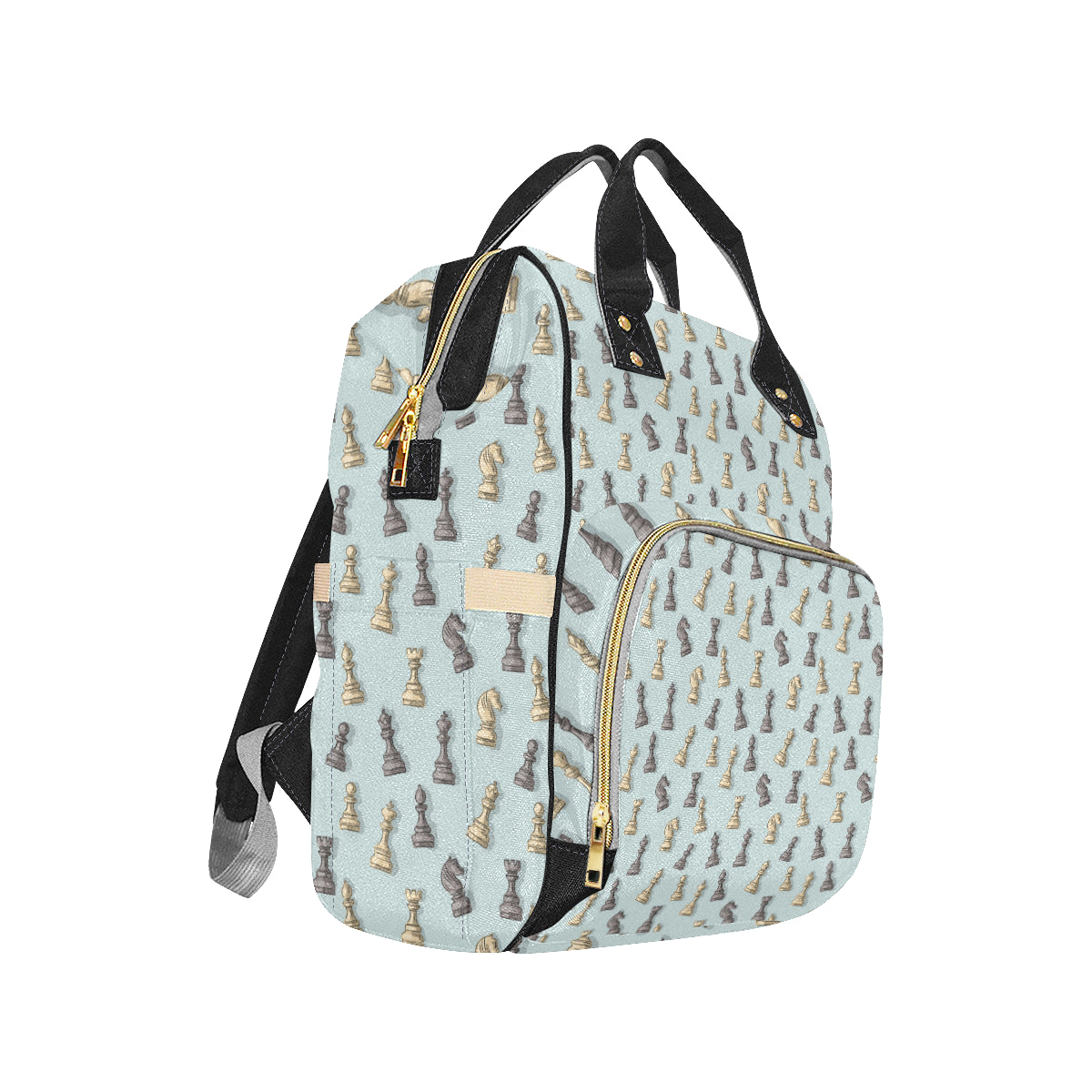 Chess Pattern Print Design 02 Diaper Bag Backpack